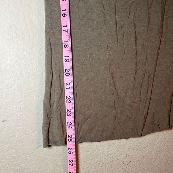 Majestic Taupe Boatneck Quarter Sleeve Top Super Soft Light Brown Tan - Picture 6 of 9